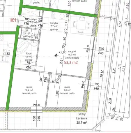 Eladó téglalakás, Vámosszabadi 2 szoba 53 m² 56.63 M Ft
