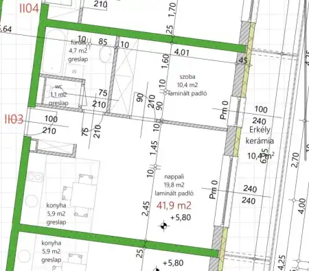 Eladó téglalakás, Vámosszabadi 2 szoba 41 m² 43.18 M Ft
